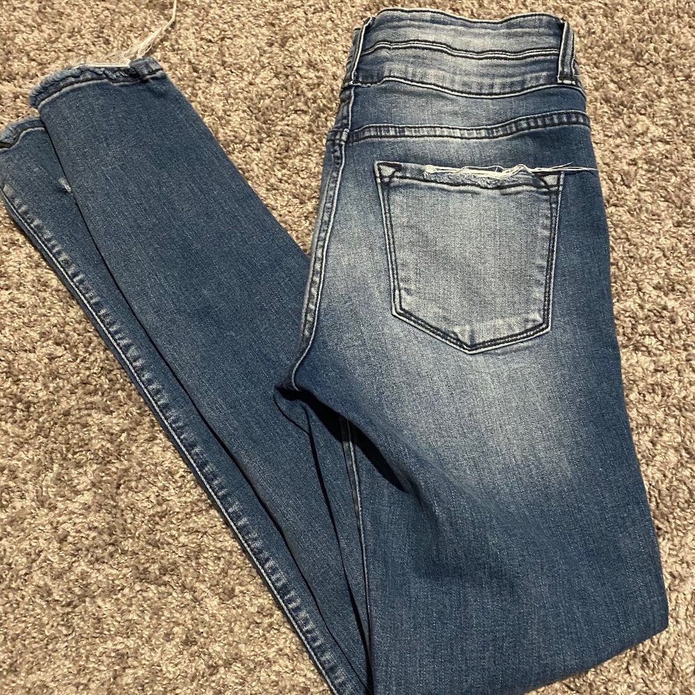 KanCan Signature high rise distressed jeans